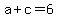 a%2Bc=6