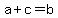 a%2Bc=b