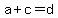 a%2Bc=d