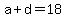 a%2Bd=18