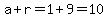 a%2Br=1%2B9=10