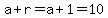 a%2Br=a%2B1=10