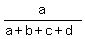a%2F%28a%2Bb%2Bc%2Bd%29