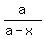 a%2F%28a-x%29