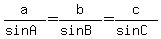 a%2F%28sinA%29=b%2F%28sinB%29=c%2F%28sinC%29