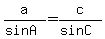 a%2F%28sinA%29=c%2F%28sinC%29