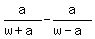 a%2F%28w%2Ba%29-a%2F%28w-a%29