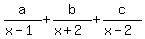 a%2F%28x-1%29%2Bb%2F%28x%2B2%29%2Bc%2F%28x-2%29