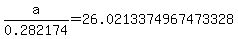 a%2F0.282174=26.0213374967473328