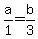 a%2F1+=+b%2F3