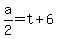 a%2F2=t%2B6