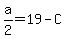 a%2F2+=+19+-+C