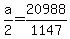 a%2F2+=+20988%2F1147
