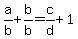 a%2Fb%2Bb%2Fb=c%2Fd%2B1