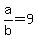 a%2Fb=9