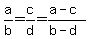 a%2Fb=c%2Fd=%28a-c%29%2F%28b-d%29