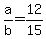 a%2Fb+=+12%2F15