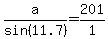 a%2Fsin%2811.7%29=201%2F1