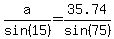a%2Fsin%2815%29=35.74%2Fsin%2875%29