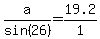 a%2Fsin%2826%29=19.2%2F1