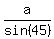 a%2Fsin%2845%29