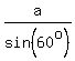 a%2Fsin%2860%5Eo%29