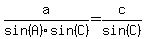 a%2Fsin%28A%29%2Fsin%28C%29=c%2Fsin%28C%29