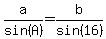 a%2Fsin%28A%29=b%2Fsin%2816%29