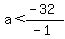 a%3C%28-32%29%2F%28-1%29