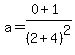 a=%280%2B1%29%2F%282%2B4%29%5E2