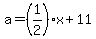 a=%281%2F2%29x%2B11