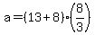 a=%2813%2B8%29%288%2F3%29