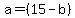 a=%2815-b%29