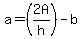 \"a=%282A%2Fh%29-b\"