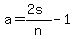 a=%282s%29%2Fn-1
