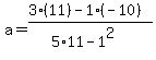 a=%283%2A%2811%29-1%28-10%29%29%2F%285%2A11-1%5E2%29
