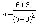a=%286%2B3%29%2F%280%2B3%29%5E2