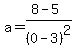 a=%288-5%29%2F%280-3%29%5E2