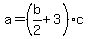 a=%28b%2F2%2B3%29c