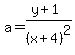 a=%28y%2B1%29%2F%28x%2B4%29%5E2