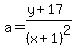 a=%28y%2B17%29%2F%28x%2B1%29%5E2