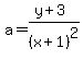 a=%28y%2B3%29%2F%28x%2B1%29%5E2