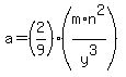 a=+%282%2F9%29%28m%2An%5E2%2Fy%5E3%29