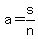 a=+s%2Fn