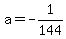 a=-1%2F144
