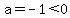 a=-1%3C0