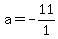 a=-11%2F1