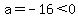a=-16%3C0