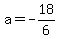 a=-18%2F6