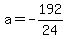 a=-192%2F24